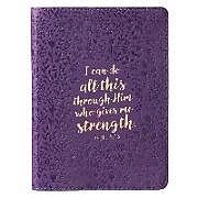 Livre Relié I Can Do All This Purple Handy-sized Faux Leather Journal de 