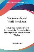 Couverture cartonnée The Protocols and World Revolution de Serg'iei Nilus