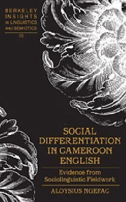 Fester Einband Social Differentiation in Cameroon English von Aloysius Ngefac