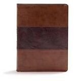 Couverture en cuir CSB Study Bible, Mahogany Leathertouch de Csb Bibles By Holman