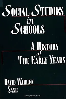 E-Book (pdf) Social Studies in Schools von David Warren Saxe