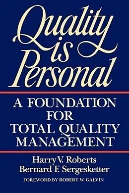 E-Book (epub) Quality Is Personal von Harry Roberts