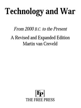 E-Book (epub) Technology and War von Martin van Creveld