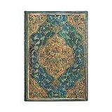 Calendrier Paperblanks 2024 Turquoise Chronicles 12-Month MIDI Horizontal Elastic Band Closure 160 Pg 100 GSM de 