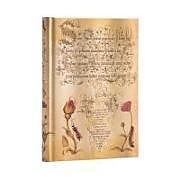  Hardcover Notizbücher Mira Botanica Flämische Rose Midi Liniert de Paperblanks