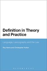 eBook (pdf) Definition in Theory and Practice de Roy Harris, Christopher Hutton