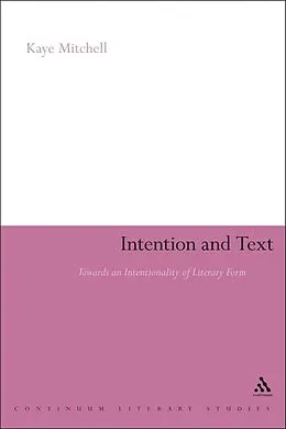 E-Book (pdf) Intention and Text von Kaye Mitchell