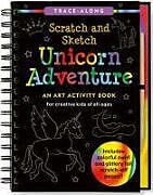 Couverture cartonnée Scratch & Sketch Unicorn Adventure: An Art Activity Book for Creative Kids of All Ages [With Pens/Pencils] de Lee Nemmers, Martha Day (ILT) Zschock