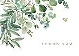 Kartonierter Einband Eucalyptus Thank You Note Cards (14 Cards, 15 Self-Sealing Envelopes) von