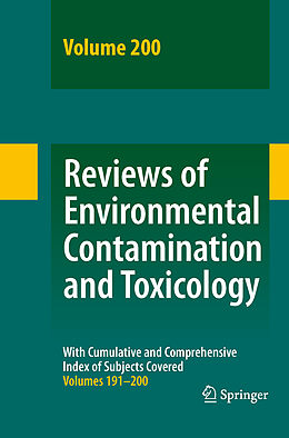 Livre Relié Reviews of Environmental Contamination and Toxicology. Vol.200 de 