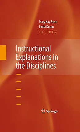 E-Book (pdf) Instructional Explanations in the Disciplines von Mary K. Stein, Linda Kucan