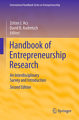 Livre Relié Handbook of Entrepreneurship Research de 