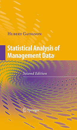 eBook (pdf) Statistical Analysis of Management Data de Hubert Gatignon