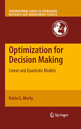 eBook (pdf) Optimization for Decision Making de Katta G. Murty