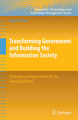 Fester Einband Transforming Government and Building the Information Society von Nagy K Hanna