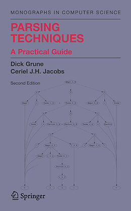 Couverture cartonnée Parsing Techniques de Ceriel J. H. Jacobs, Dick Grune