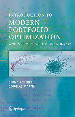 Couverture cartonnée Modern Portfolio Optimization with NuOPT , S-PLUS®, and S+Bayes  de R. Douglas Martin, Bernd Scherer