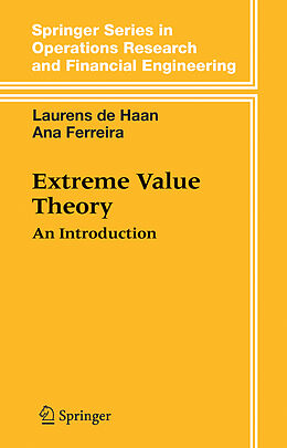 Couverture cartonnée Extreme Value Theory de Ana Ferreira, Laurens De Haan