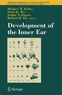Couverture cartonnée Development of the Inner Ear de Matthew Kelley