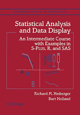 Couverture cartonnée Statistical Analysis and Data Display de Burt Holland, Richard M. Heiberger