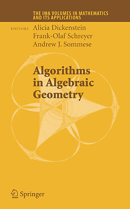 Couverture cartonnée Algorithms in Algebraic Geometry de 