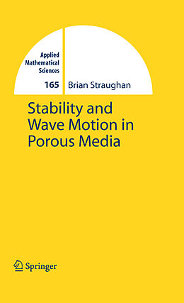 Couverture cartonnée Stability and Wave Motion in Porous Media de Brian Straughan