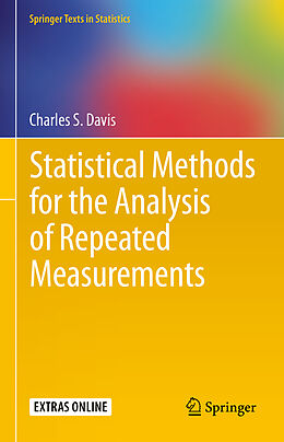 Couverture cartonnée Statistical Methods for the Analysis of Repeated Measurements de Charles S. Davis