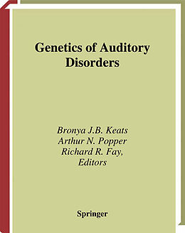 Couverture cartonnée Genetics and Auditory Disorders de 
