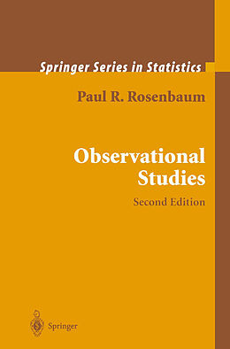 Couverture cartonnée Observational Studies de Paul R. Rosenbaum