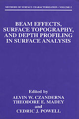 Couverture cartonnée Beam Effects, Surface Topography, and Depth Profiling in Surface Analysis de 