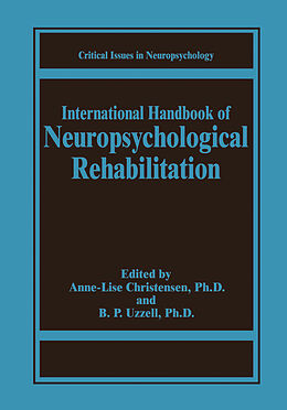 Couverture cartonnée International Handbook of Neuropsychological Rehabilitation de 