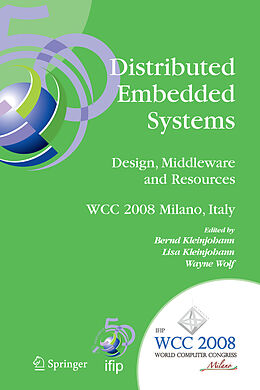 Couverture cartonnée Distributed Embedded Systems: Design, Middleware and Resources de 