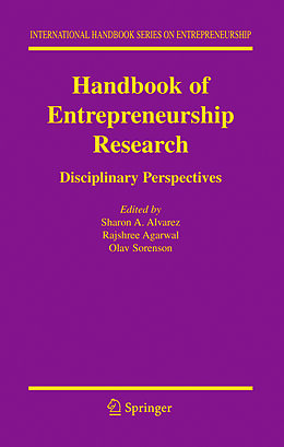 Couverture cartonnée Handbook of Entrepreneurship Research de 