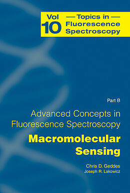 Couverture cartonnée Advanced Concepts in Fluorescence Sensing de 