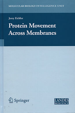 Kartonierter Einband Protein Movement Across Membranes von 