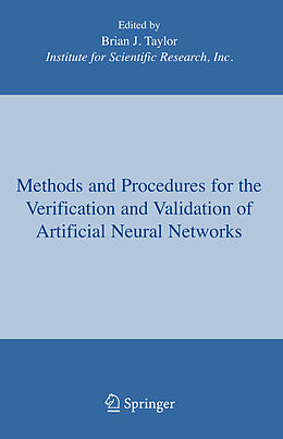 Couverture cartonnée Methods and Procedures for the Verification and Validation of Artificial Neural Networks de 