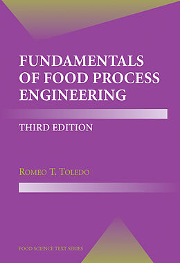 Couverture cartonnée Fundamentals of Food Process Engineering de Romeo T. Toledo