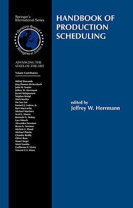 Couverture cartonnée Handbook of Production Scheduling de 