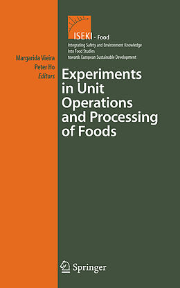 Couverture cartonnée Experiments in Unit Operations and Processing of Foods de 