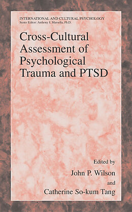 Couverture cartonnée Cross-Cultural Assessment of Psychological Trauma and PTSD de 