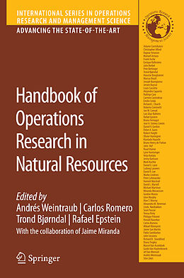 Couverture cartonnée Handbook of Operations Research in Natural Resources de 