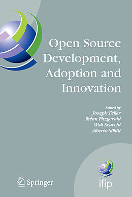 Couverture cartonnée Open Source Development, Adoption and Innovation de 
