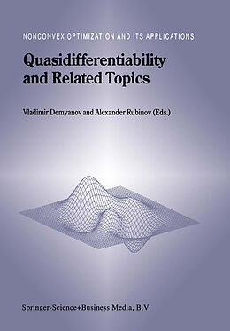 Kartonierter Einband Quasidifferentiability and Related Topics von 