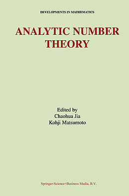 Couverture cartonnée Analytic Number Theory de 