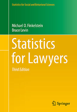 Livre Relié Statistics for Lawyers de Bruce Levin, Michael O. Finkelstein