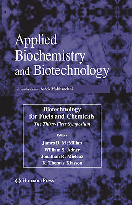 Fester Einband Biotechnology for Fuels and Chemicals von 