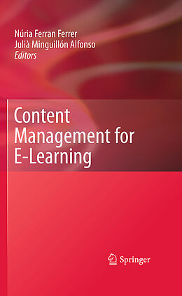 Fester Einband Content Management for E-Learning von 