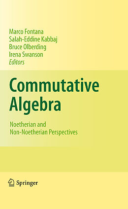 Fester Einband Commutative Algebra von 
