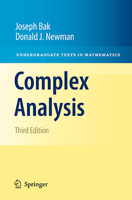 Livre Relié Complex Analysis de Donald J. Newman, Joseph Bak
