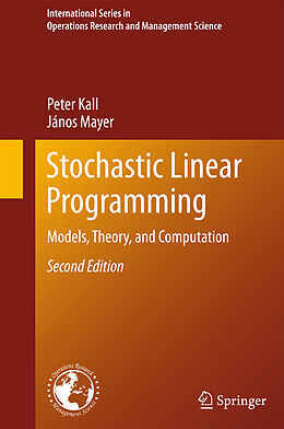 E-Book (pdf) Stochastic Linear Programming von Peter Kall, János Mayer